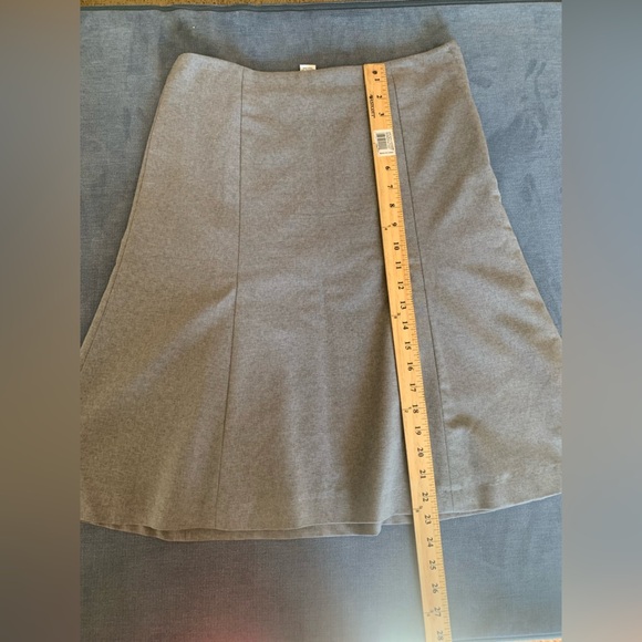 Gap Womens Grey VTG Wool Blend Lined Flare Mini Pull On Side Zip Career Skirt 4 - Picture 9 of 9